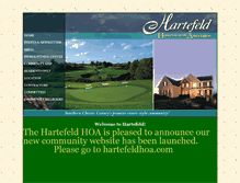 Tablet Screenshot of hartefeldhomeowners.com